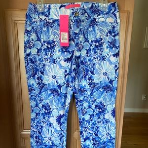 Lily Pulitzer Coastal Blue Pants size 6